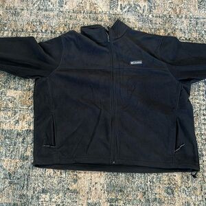 Big and Tall Black Columbia Fleece Jacket Sz 4X